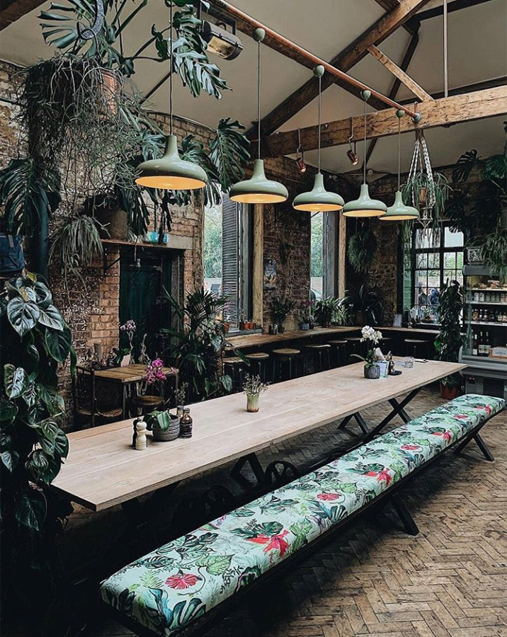 Использование растений в дизайне баров, ресторанов и кафе является одной из последних тенденций, передавая нам ощущение релакса. Дизайн интерьера, баров и ресторанов.